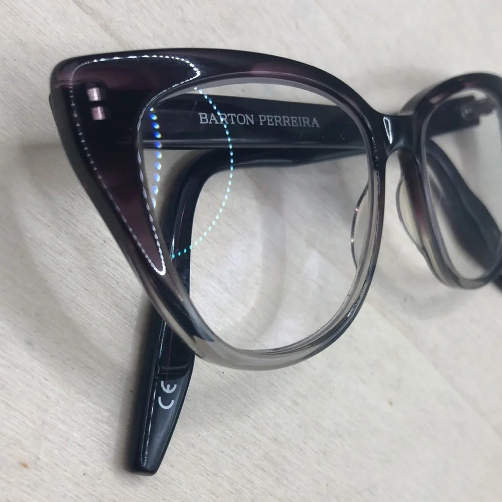 BARTON PERREIRA FALANA AUG EYEGLASSES 51-18-145 JAPAN CAT EYE Aubergine Gradient